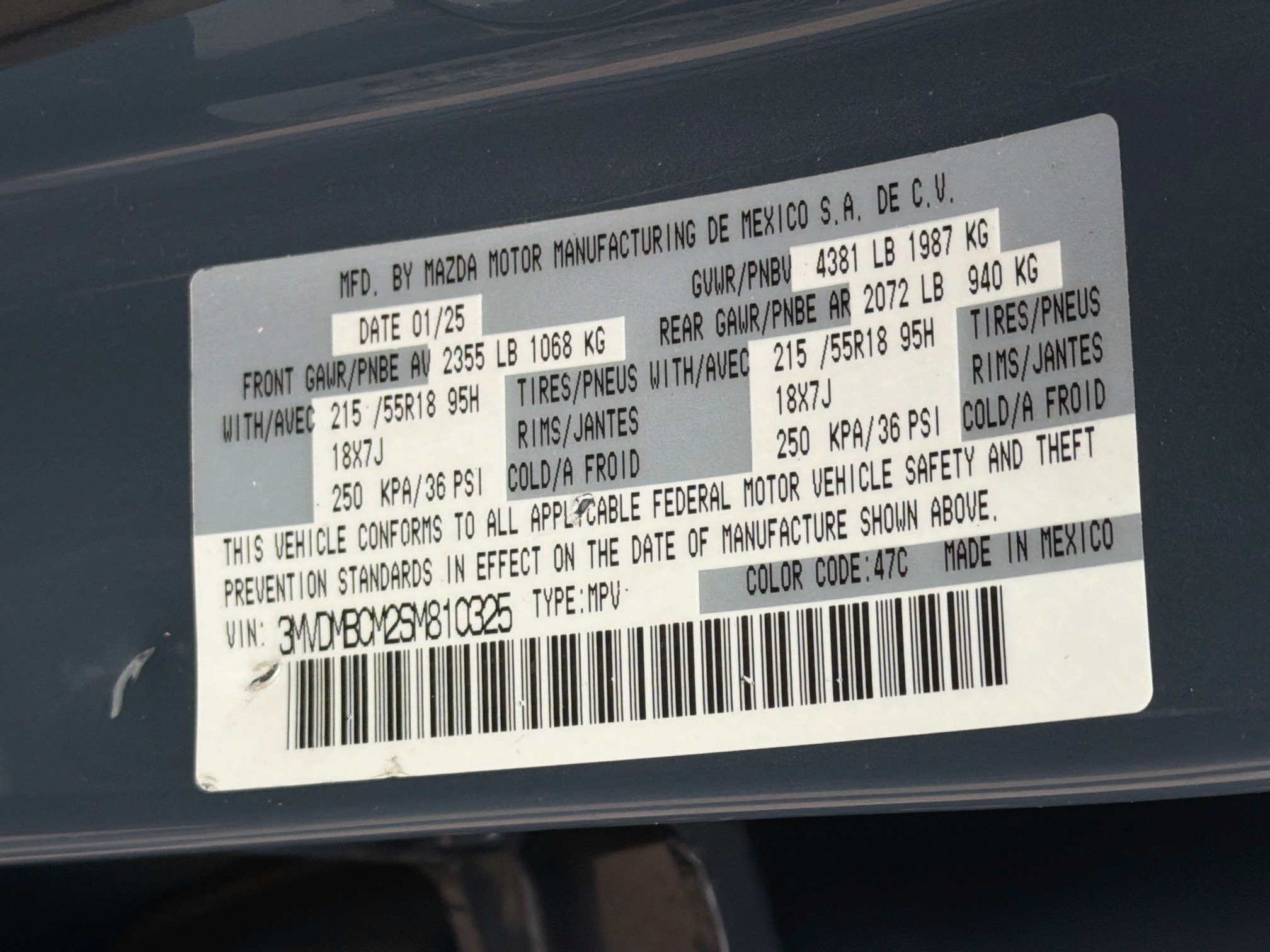 Used 2025 MAZDA CX-30 AWD 2.5 S w/ Preferred Package image 12