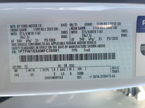 Used 2021 Ford F150 XLT w/ Equipment Group 302A High image 45