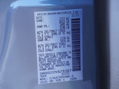 New 2026 Nissan Frontier Pro-X image 26