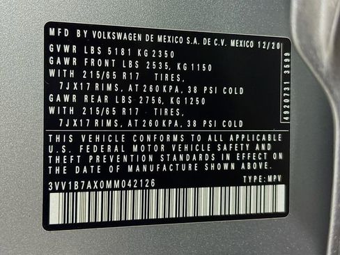 Used 2021 Volkswagen Tiguan S image 32