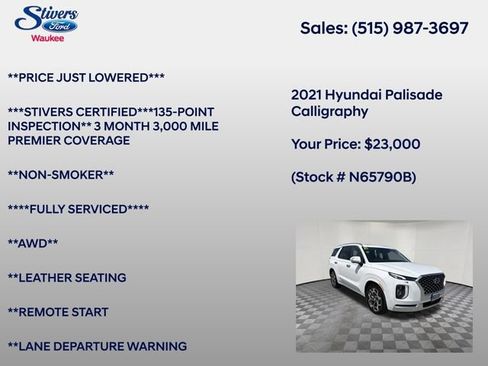 Used 2021 Hyundai Palisade Calligraphy AWD/4WD image 8