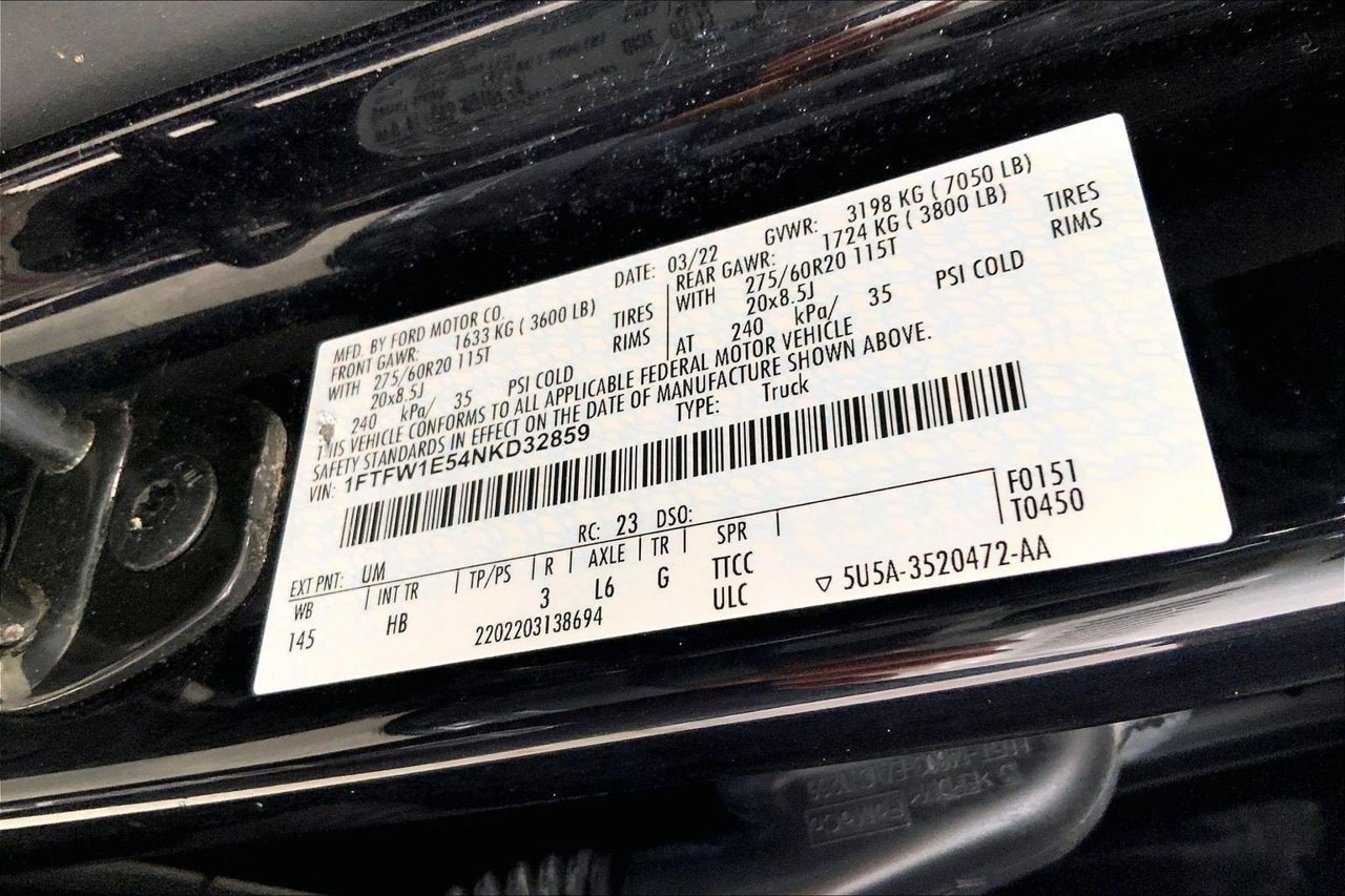 Used 2022 Ford F150 Lariat w/ Max Trailer Tow Package AWD/4WD image 33