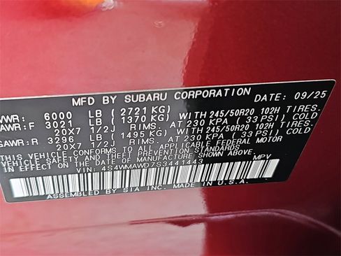 New 2025 Subaru Ascent Bronze Edition image 37