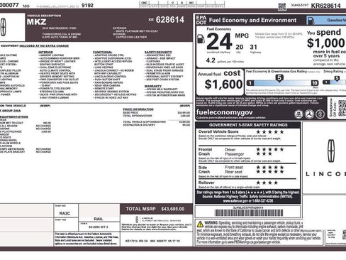 Used 2019 Lincoln MKZ Reserve w/ Reserve Plus Package image 11