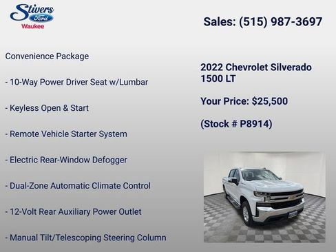 Used 2022 Chevrolet Silverado 1500 LT w/ Safety Package image 7