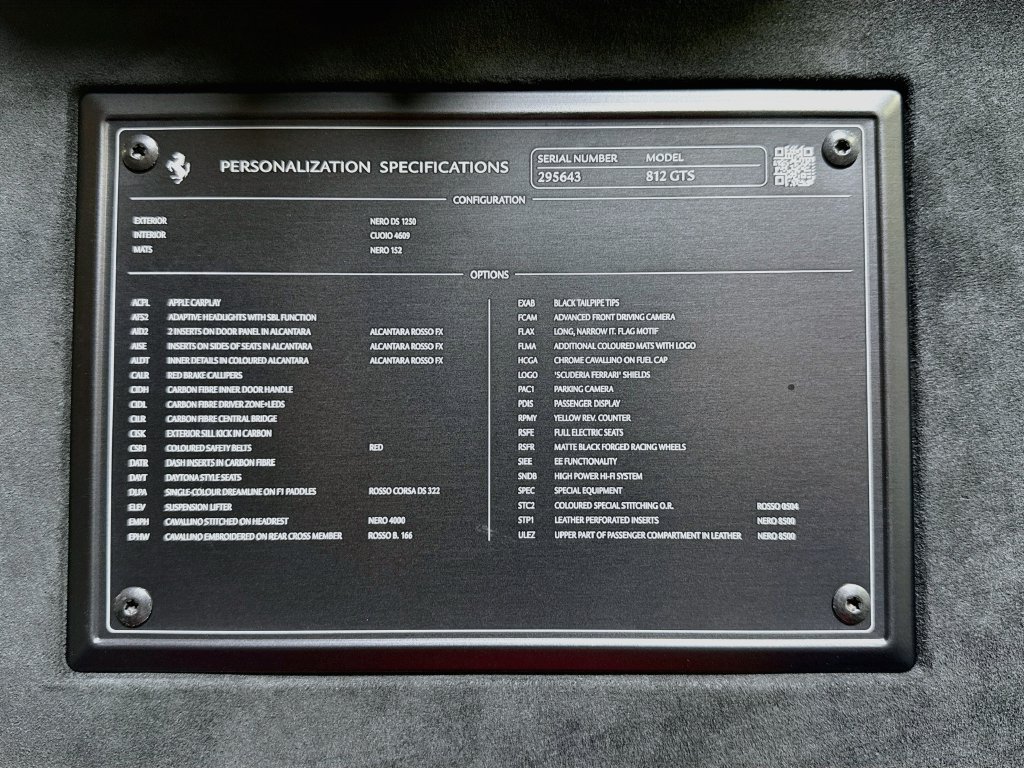 Certified 2023 Ferrari 812 GTS RWD image 27