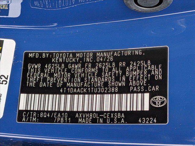 Certified 2026 Toyota Camry SE FWD image 25