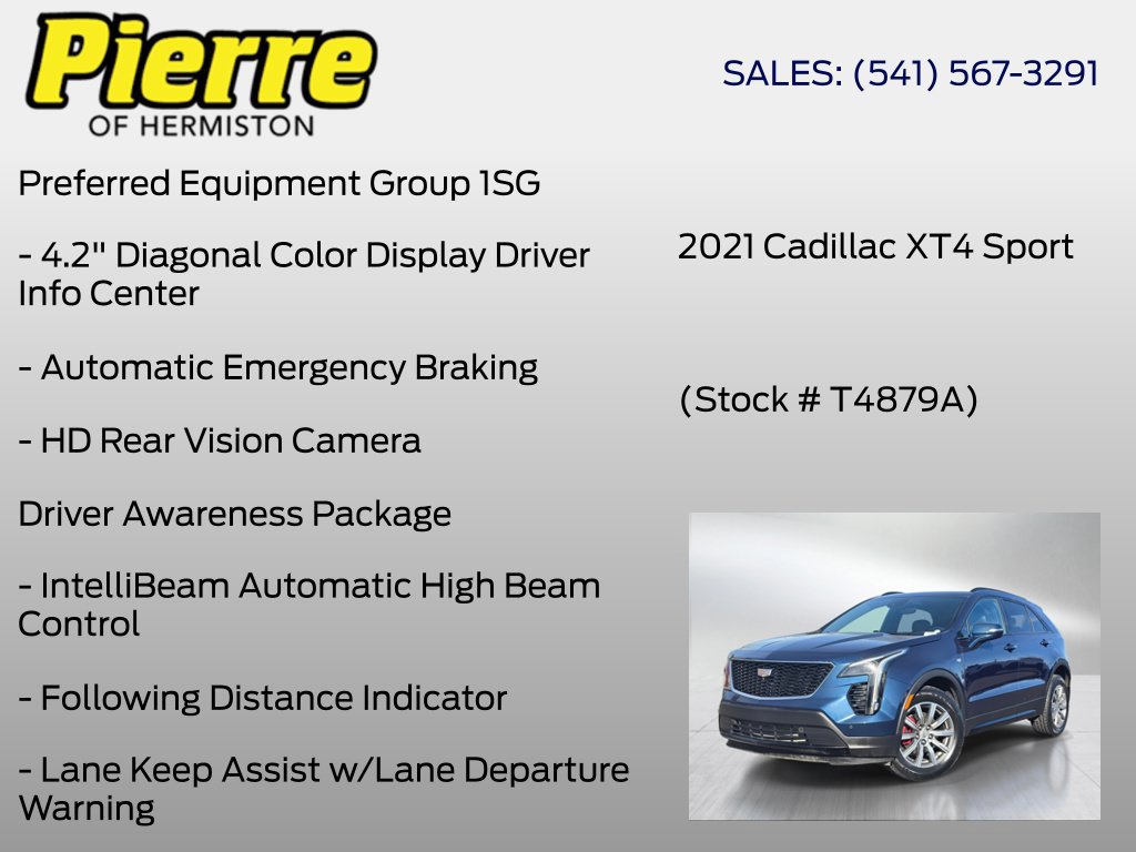 Used 2021 Cadillac XT4 Sport w/ Enhanced Visibility Package AWD/4WD image 12