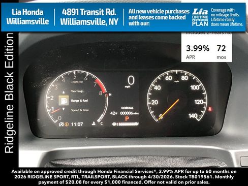 New 2026 Honda Ridgeline Black Edition image 18