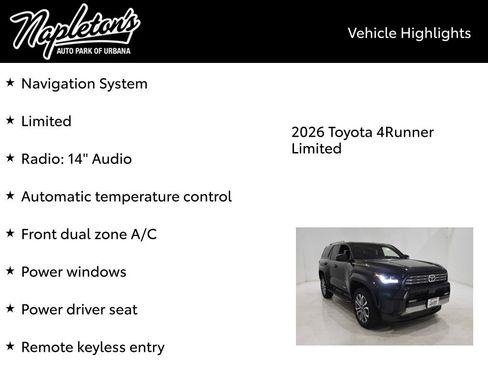 New 2026 Toyota 4Runner Limited image 15