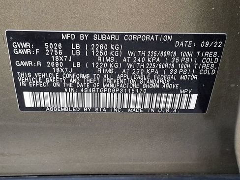 Used 2023 Subaru Outback Touring XT AWD/4WD image 30