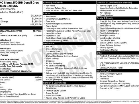Used 2023 GMC Sierra 2500 Denali w/ Denali Ultimate Package AWD/4WD image 3