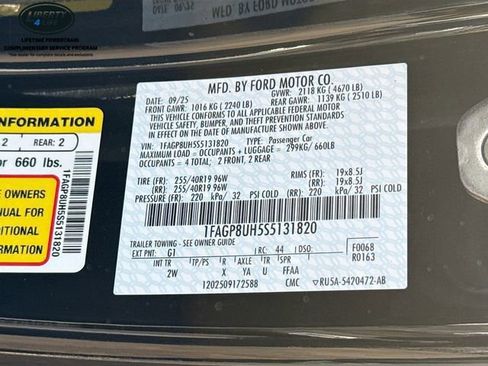 New 2025 Ford Mustang Convertible w/ Mustang Nite Pony Package RWD image 30