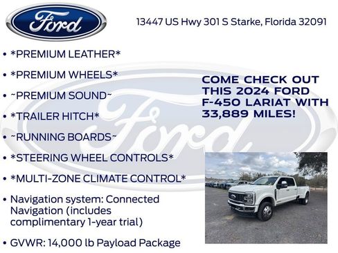 Certified 2024 Ford F450 Lariat w/ Lariat Ultimate Package image 17