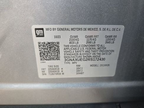 Used 2024 Chevrolet Equinox LT w/ LPO, Floor Liner Package AWD/4WD image 36