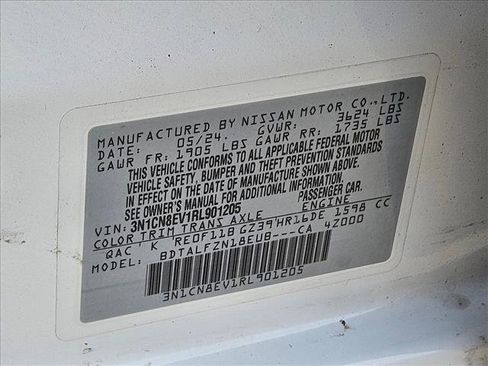 Used 2024 Nissan Versa SV FWD image 24