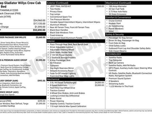 Used 2021 Jeep Gladiator Sport AWD/4WD image 3