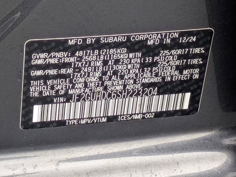 Used 2025 Subaru Crosstrek 2.0i Premium AWD/4WD image 41