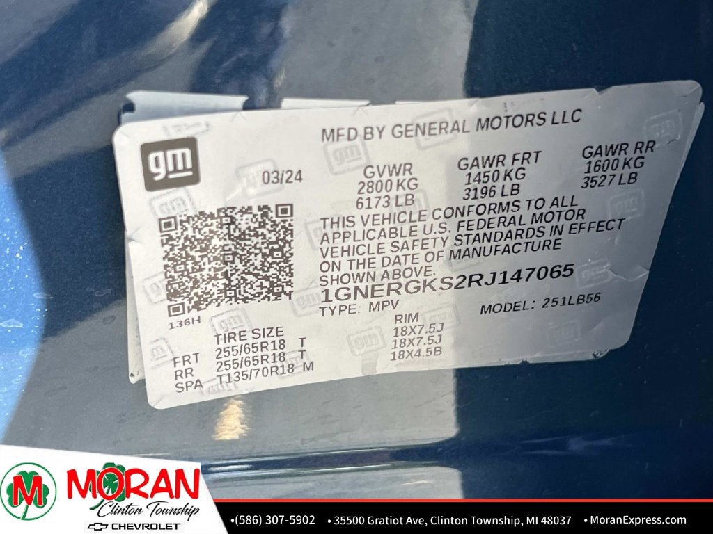 Certified 2024 Chevrolet Traverse LT FWD image 19
