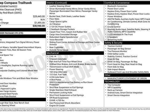 Used 2019 Jeep Compass Trailhawk AWD/4WD image 4