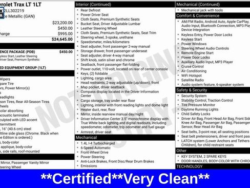 Used 2020 Chevrolet Trax LT w/ LT Convenience Package image 23