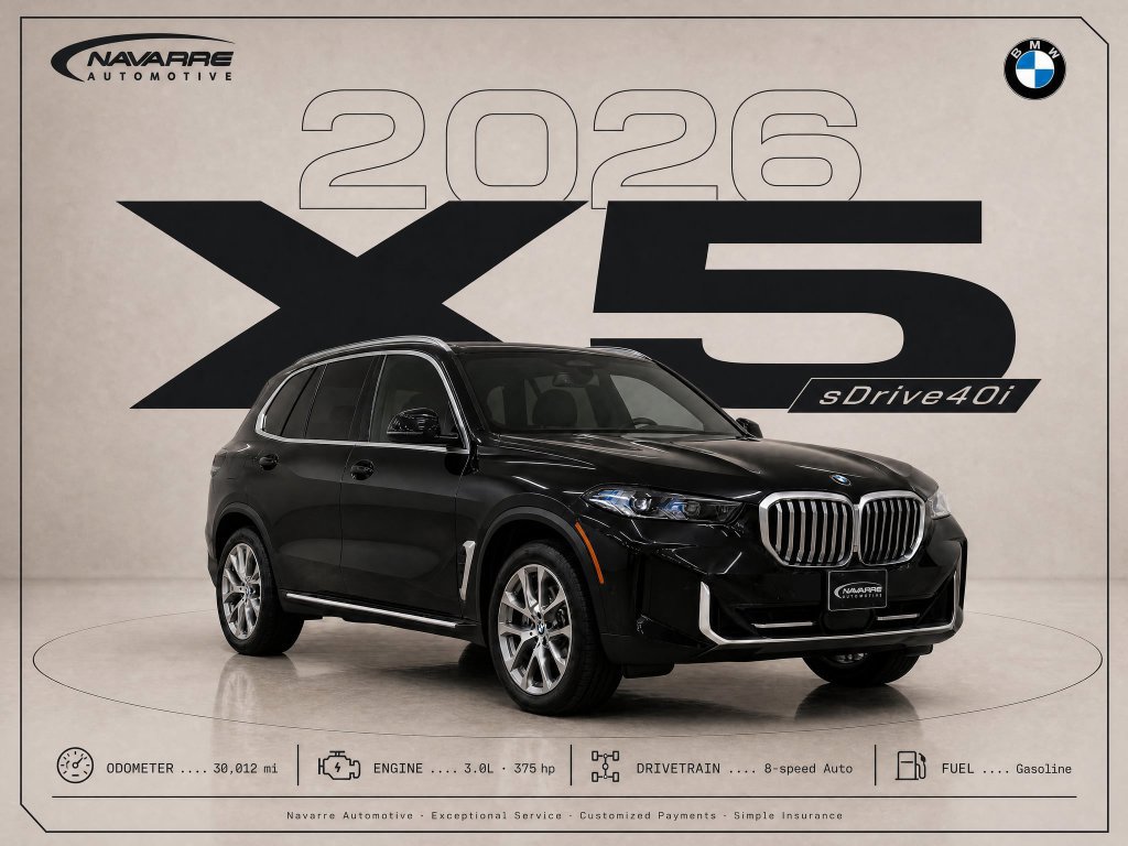 Used 2026 BMW X5 sDrive40i RWD image 1