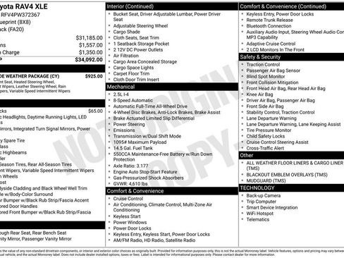Used 2023 Toyota RAV4 XLE w/ XLE Grade Weather Package AWD/4WD image 16