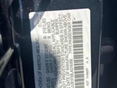 Used 2020 Acura TLX w/ Technology Package FWD image 10