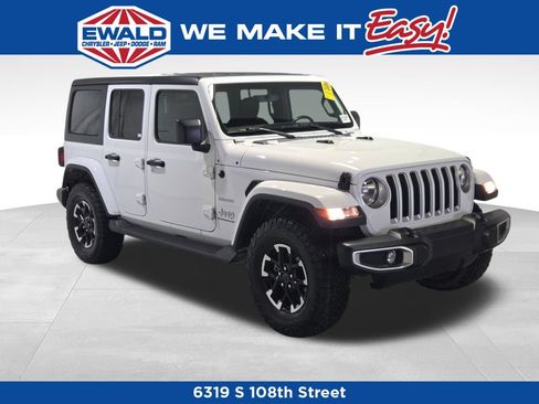 Certified 2023 Jeep Wrangler Unlimited Sahara w/ Dual Top Group AWD/4WD image 1