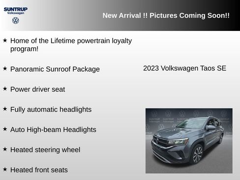 Used 2023 Volkswagen Taos SE w/ Panoramic Sunroof Package FWD image 6