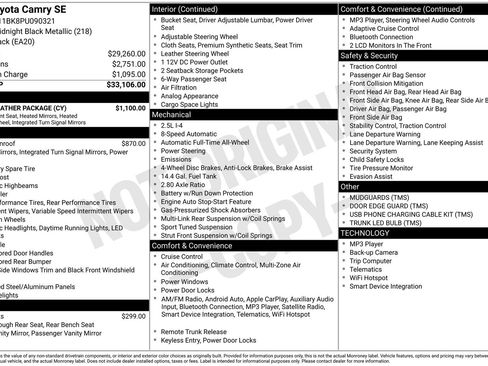 Used 2023 Toyota Camry SE w/ Cold Weather Package image 19