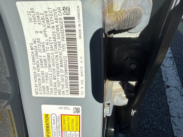 Used 2022 Honda Civic Sport image 10