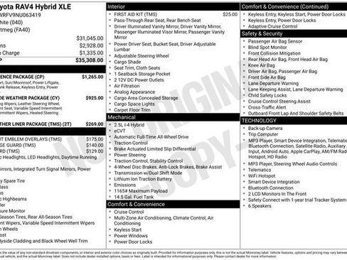 Used 2022 Toyota RAV4 XLE w/ Convenience Package AWD/4WD image 14