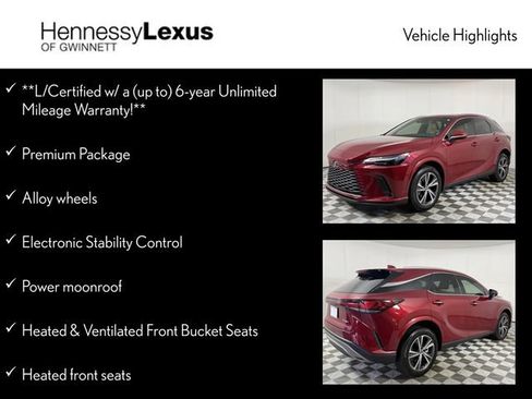 Used 2024 Lexus RX 350 Premium w/ Cold Area Package FWD image 12