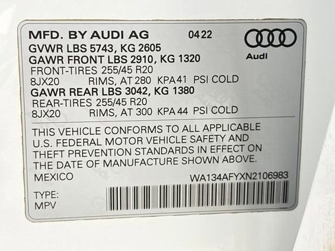 Used 2022 Audi SQ5 Prestige image 38