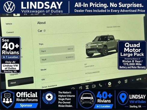 Used 2022 Rivian R1T Launch Edition AWD/4WD image 25