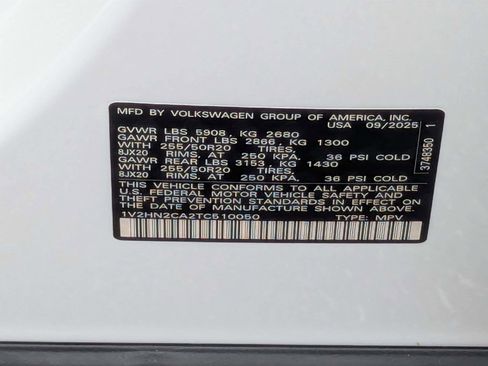 New 2026 Volkswagen Atlas SE image 39