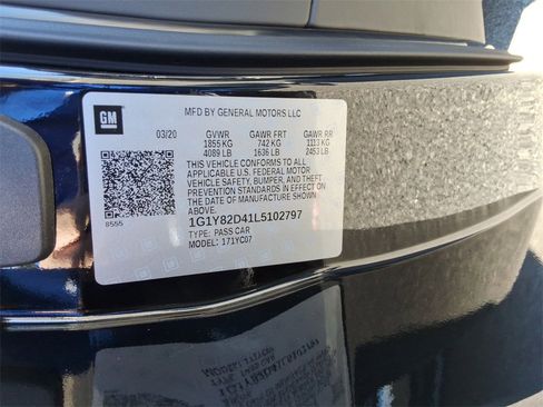 Used 2020 Chevrolet Corvette Stingray Premium Cpe w/ 3LT Preferred Equipment Group image 38