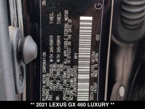 Used 2021 Lexus GX 460 Luxury w/ Sport Design Package image 31
