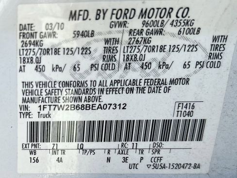 Used 2011 Ford F250 Lariat w/ Lariat Ultimate Pkg AWD/4WD image 11