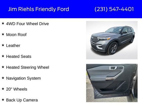 Used 2022 Ford Explorer XLT w/ Equipment Group 202A image 6