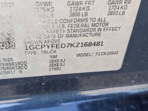 Used 2019 Chevrolet Silverado 1500 LT Trail Boss image 29