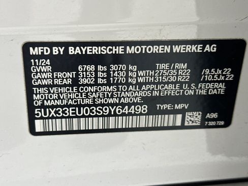 Used 2025 BMW X5 M60i w/ Executive Package AWD/4WD image 25