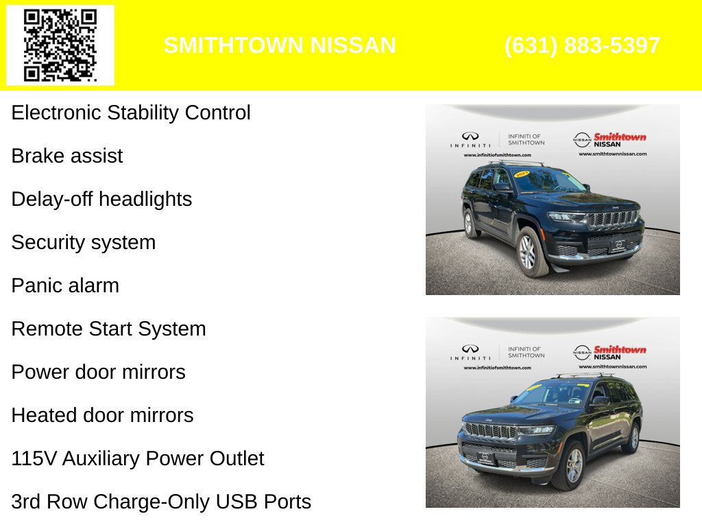 Used 2023 Jeep Grand Cherokee L Laredo w/ Luxury Tech Group I AWD/4WD image 6