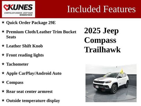 Used 2025 Jeep Compass Trailhawk AWD/4WD image 3