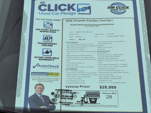 Used 2022 Chrysler Pacifica Touring-L FWD image 13