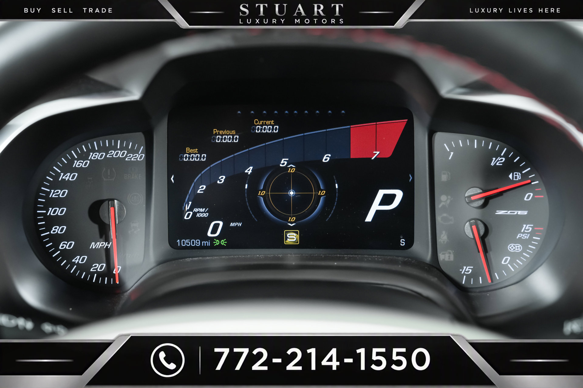 Used 2015 Chevrolet Corvette Z06 w/ 3LZ Preferred Equipment Group RWD image 8