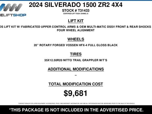 Used 2024 Chevrolet Silverado 1500 ZR2 w/ Technology Package image 2