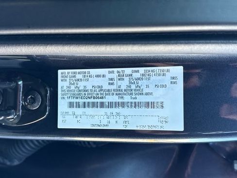 Used 2022 Ford F150 Lariat w/ Equipment Group 502A High image 37