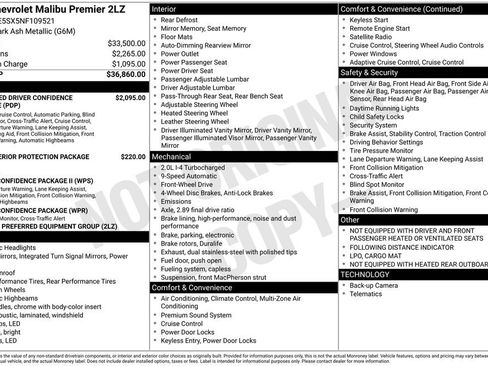Used 2022 Chevrolet Malibu Premier FWD image 34